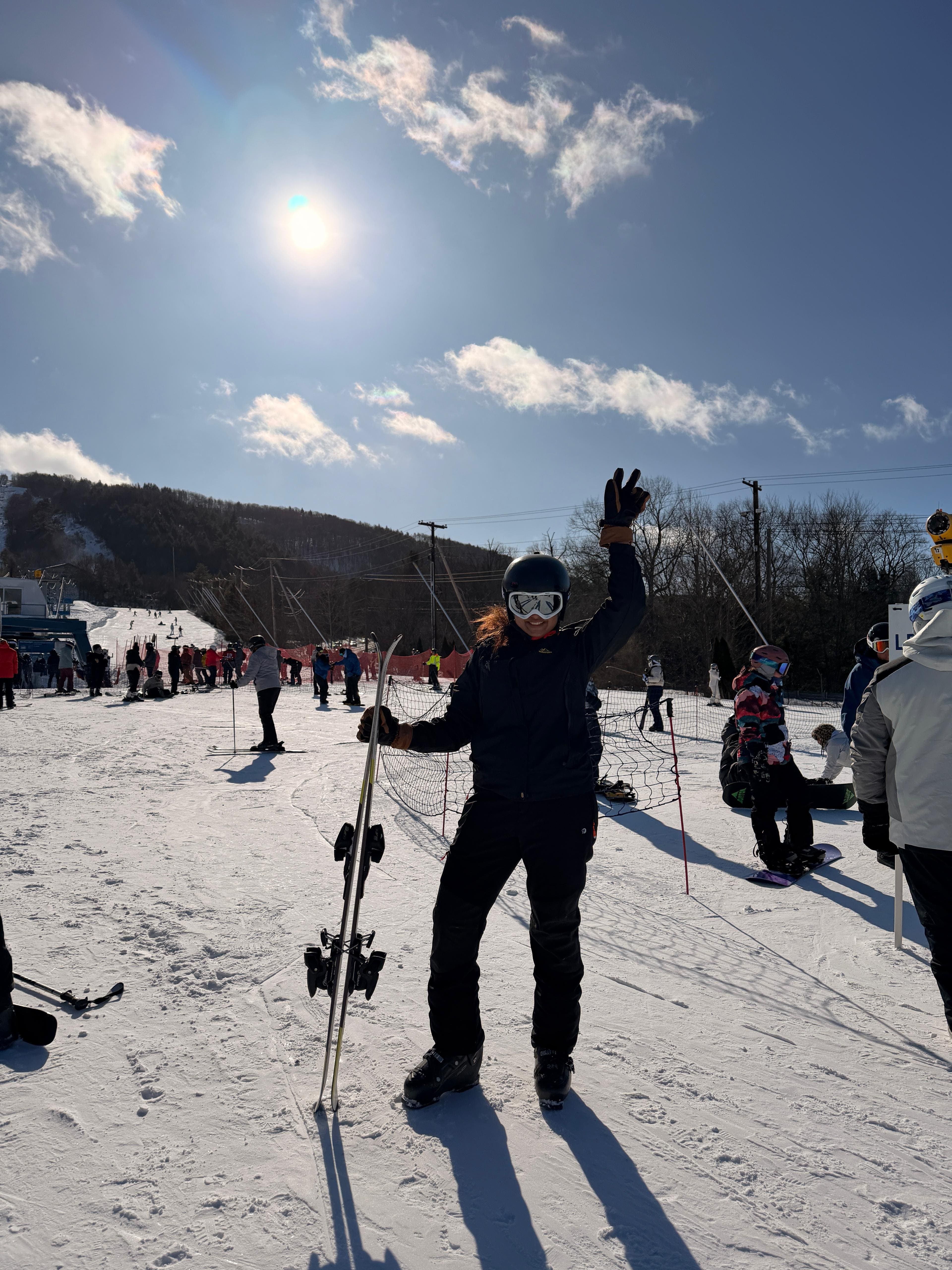 Handstand in the mountains